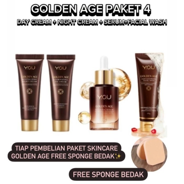 YOU Golden Age Skin Care Series Paket Hemat 4#You Golden Age