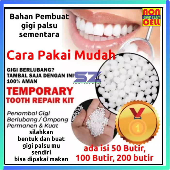 Penambal Gigi Ompong Temptooth Penambal Gigi Patah Instan  Gigi Palsu Instan Diy Tooth