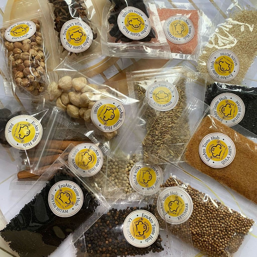 

EraAto - Rempah Utuh & Bahan Dapur Alami – Lengkap! Lada, Kapulaga, Kayu Manis, Gula Aren, Garam Himalaya, Wijen & Lainnya