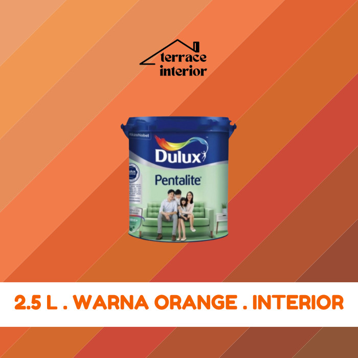 Cat Tembok Dulux Pentalite Interior 2.5L Orange Doff Matt