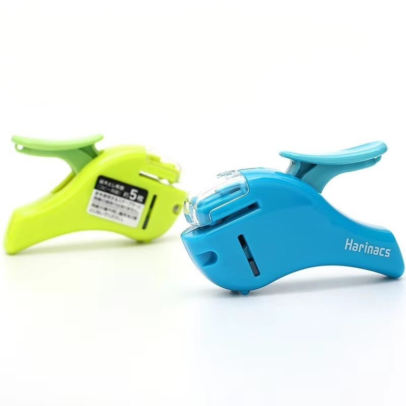 

Mini Candy Color Staple-Less Stapler 5 sheets Safe Labor-Saving Student Creative Stationery School Office Supplies