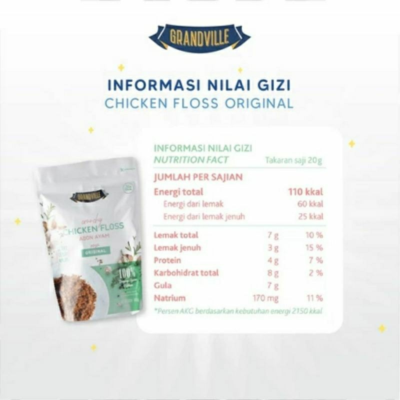

Grandville Abon 100gr Anak MPASI Ayam Sapi Ikan Non MSG Anak Bayi MPASI 6 8 Bulan 1 2 3 Tahun