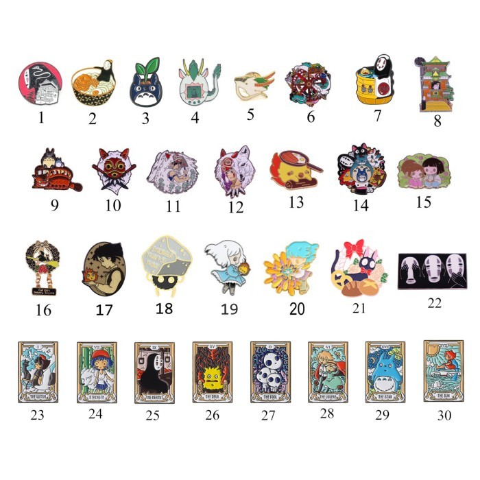 pin besi spirited away mononoke hime totoro howl's moving castle