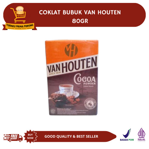 

COKLAT BUBUK - VAN HOUTEN SINCE 1828 - COCOA POWDER - FOR BAKING & COOKING 80 GR