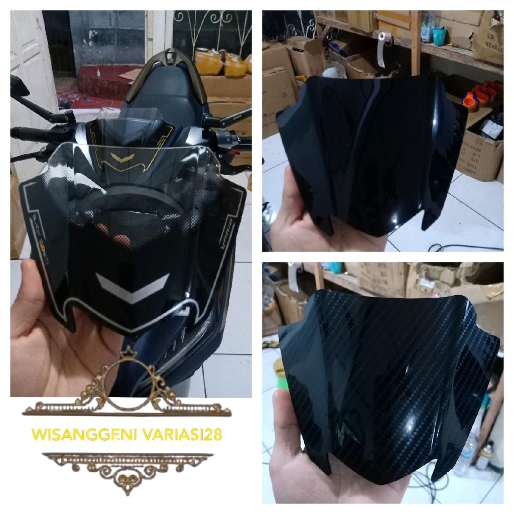 VISOR CARBON VARIO 125 NEW 2023 WINDSHIELD VISOR VARIO 125 NEW 2023 MOTOR