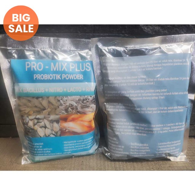 probiotik promix 500 gram / probiotik bioflok / probiotik promix / pro mix / probiotik ikan / probio