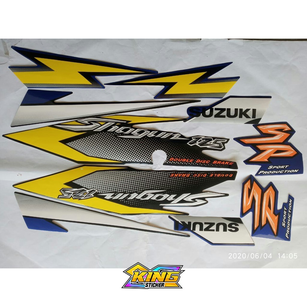 stiker striping shogun 125 sp 2006 biru