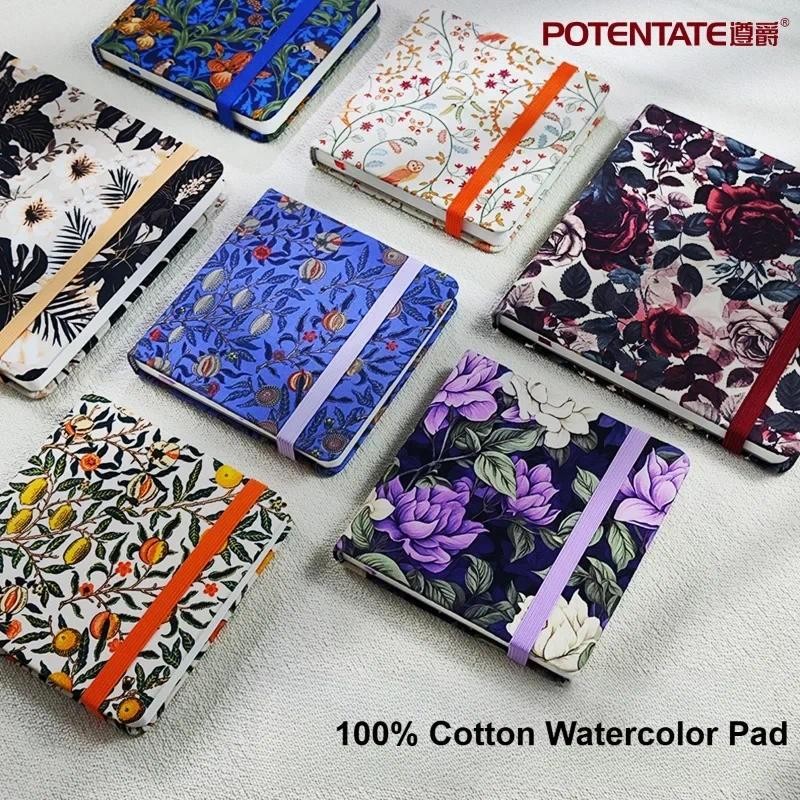 

Potentate 100% Cotton Square Watercolor Book 300g Art Drawing Sketch Pad Notebook for Painting бумага акварели