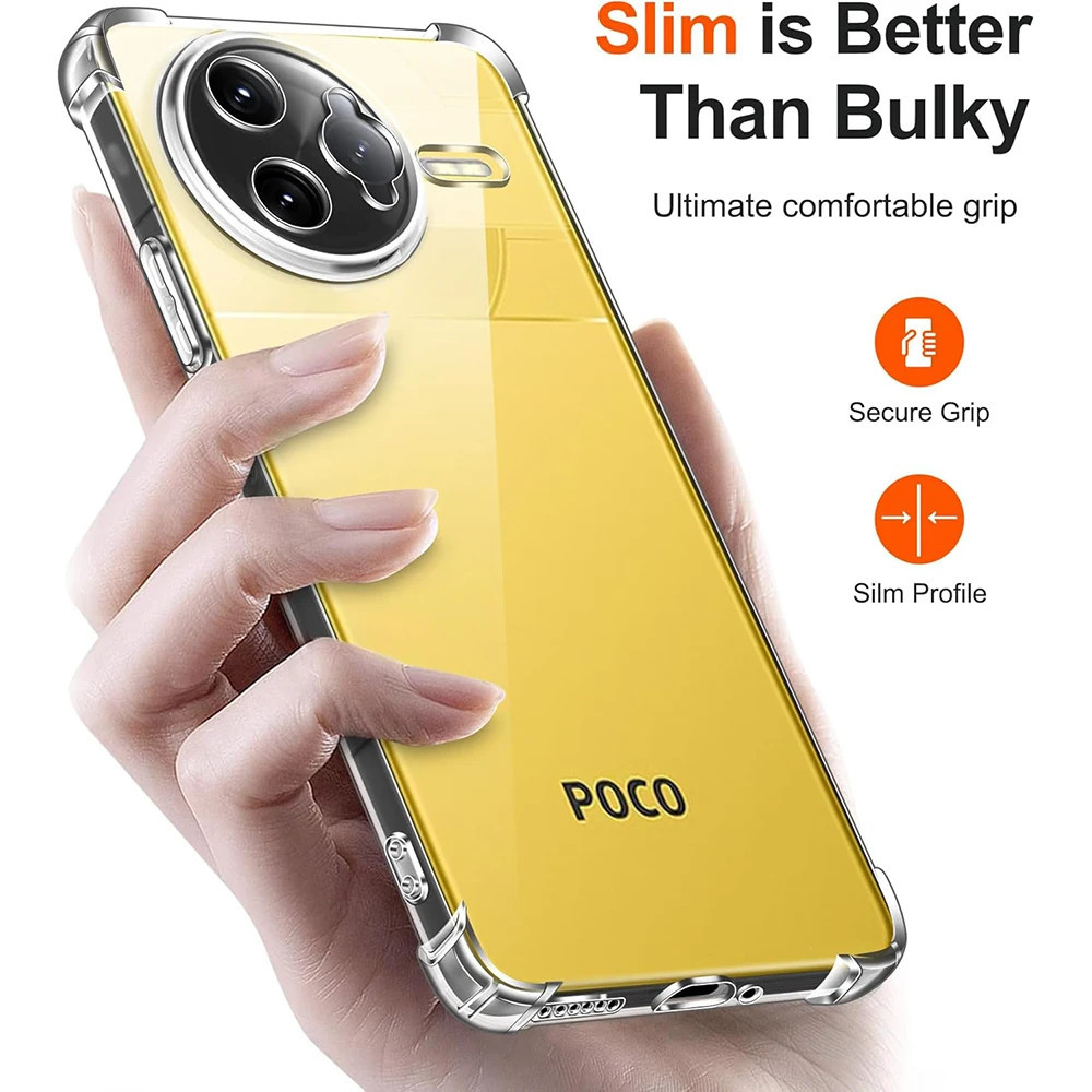 CASE XIAOMI POCO F7 / F7 PRO / F7 ULTRA / POCO X7 / POCO X7 PRO PREMIUM SOFT ANTICRACK CLEAR HIGH