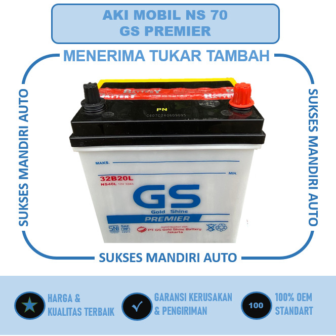 NEOPART02  Aki Mobil GS Colt Diesel, Dyna, ELF NS 70 PREMIER