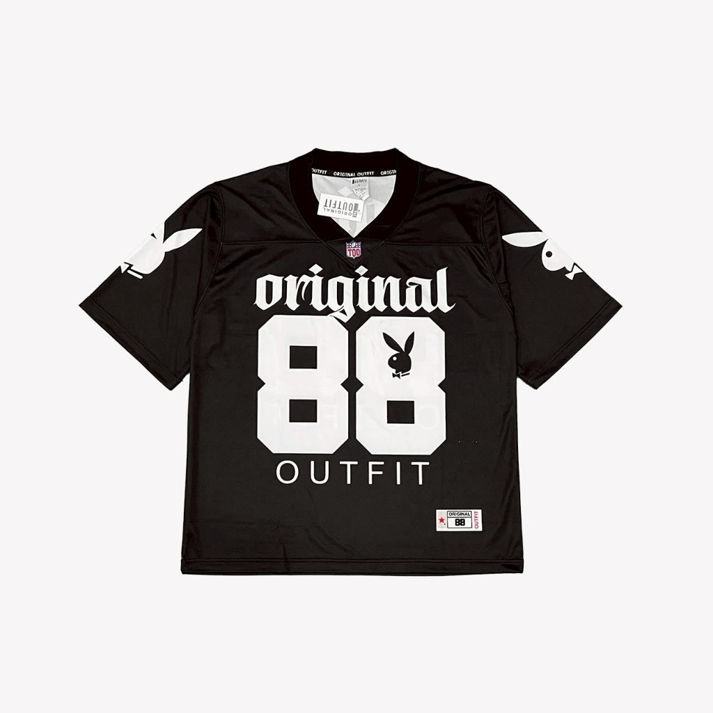 KAOS T-SHIRT JERSEY OVERSIZE ORIGINAL 88 PLAYBOY BLACK