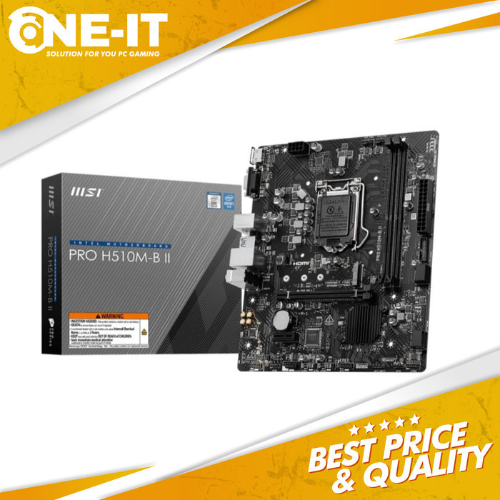 Motherboard MSI PRO H510M-B II INTEL H470 LGA 1200 Socket DDR4