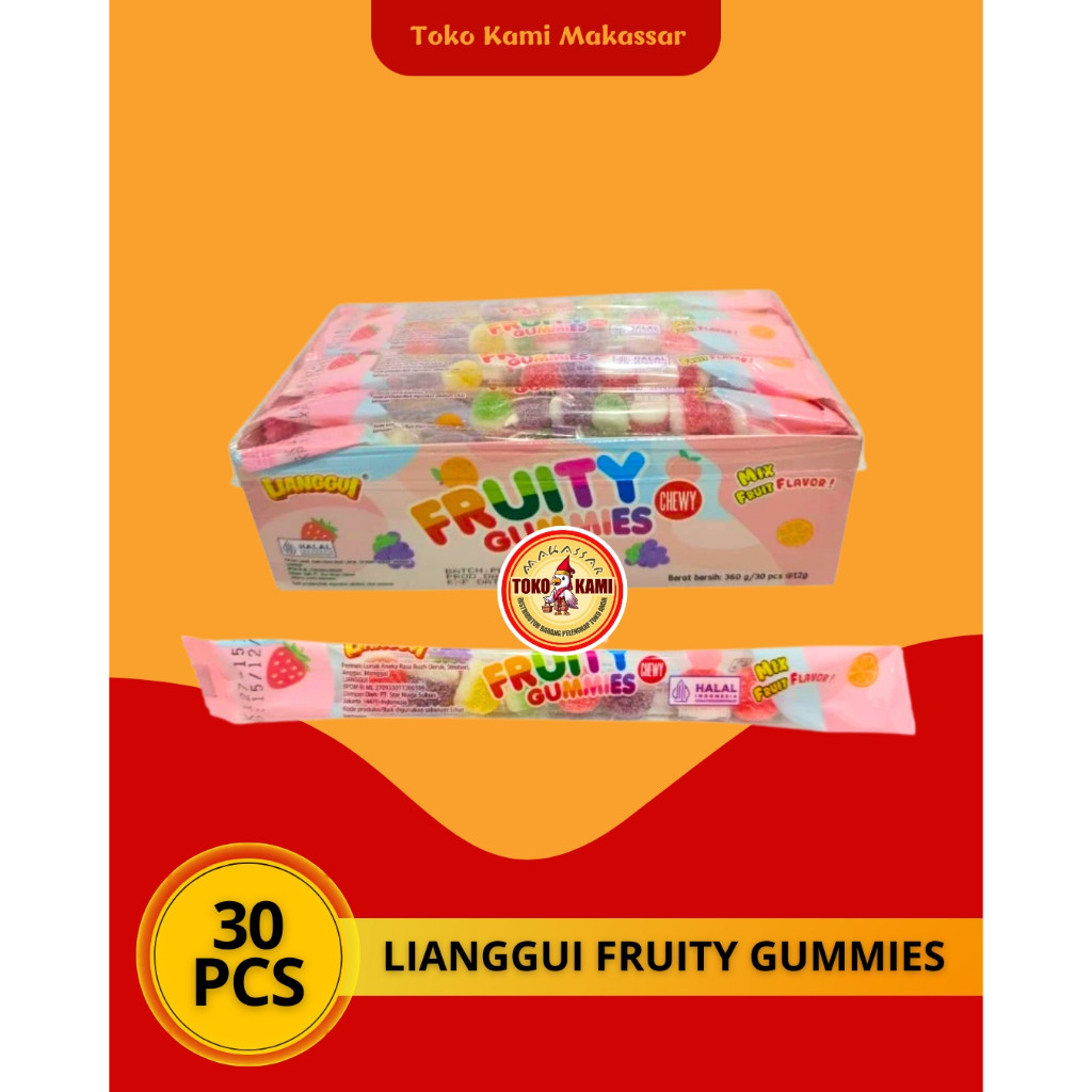 

LIANGGUI FRUITY GUMMIES ISI 30 PCS