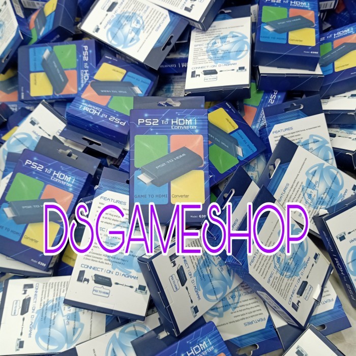 CONVERTER KABEL AV PS2 TO HDMI CONVERTER HDMI PS2 - conv paket hdmi