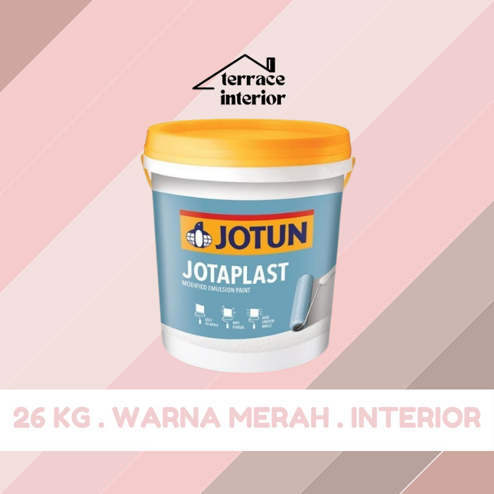 Cat Tembok Jotaplast Jotun Warna Cream Merah 26 kg