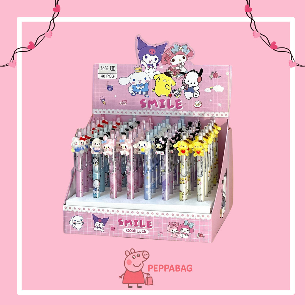 

Pulpen Cetek Akrilik Pena Motif Sanrio Kuromi 3D Labubu - ES0363