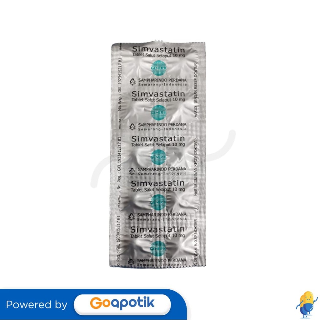 Simvastatin Sampharindo 10 Mg Strip 10 Tablet