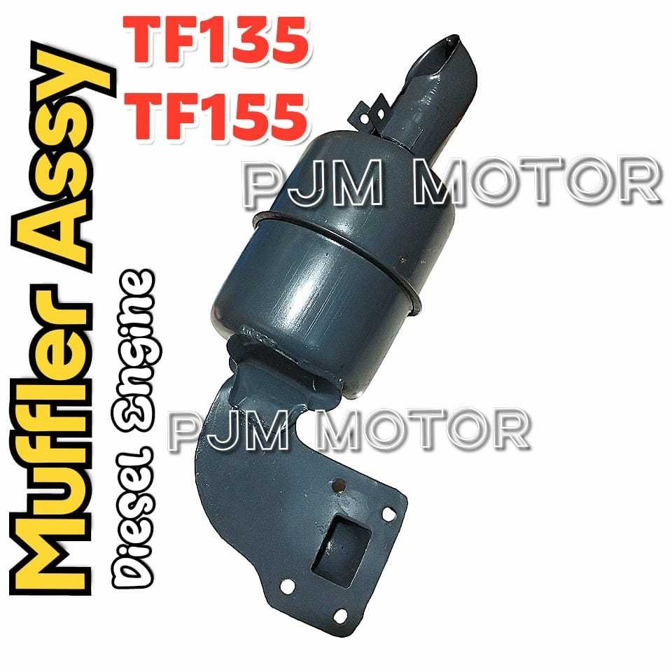 

TF135 knalpot silencer mufler mesin diesel pengerak yanmar TF155 lokal indonesia amplas