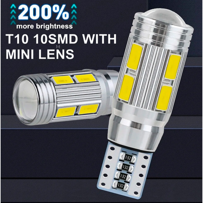 Naylastore4 Hystore9 Hystore9 MaxGTRS Lampu Kabut Mobil Foglamp LED H3 T10 SMD 5630 Cool White 2 PCS