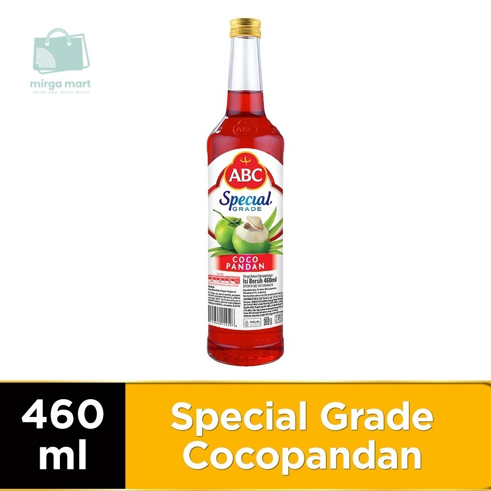 

ABC Sirup Special Grade Cocopandan 460 Ml Tanpa Pemanis Buatan mirga mart mlg