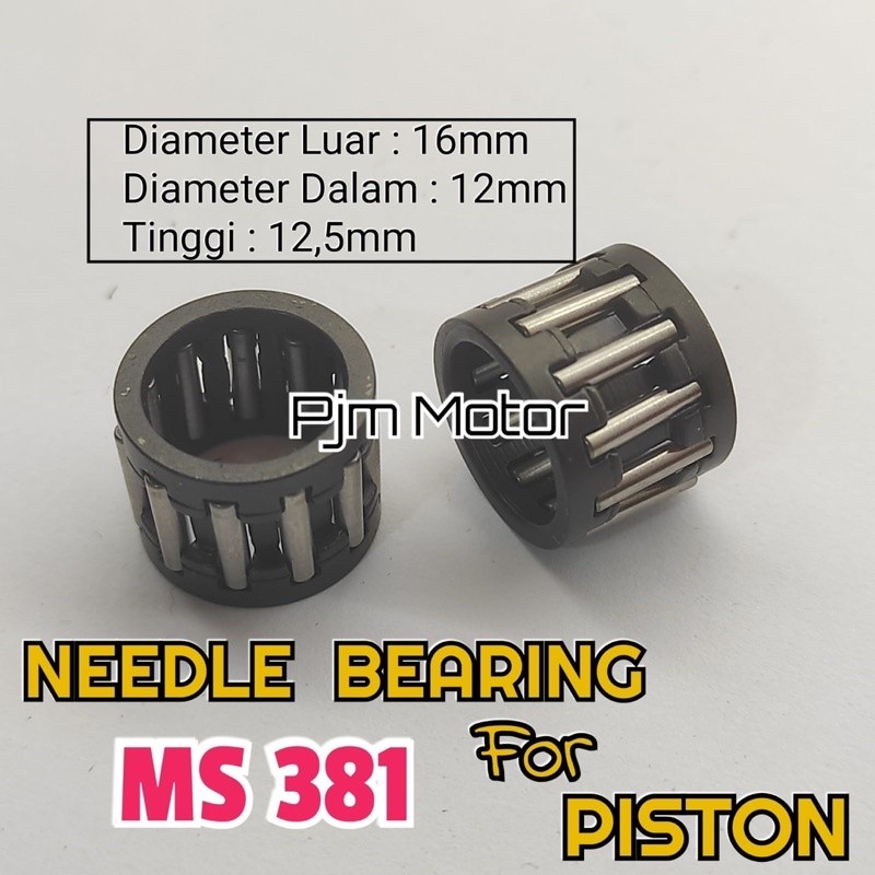

Ms381 Needle bearing pen piston lahar kecil pin piston mesin chain saw senso sinso sthil stihl ms381 amplas