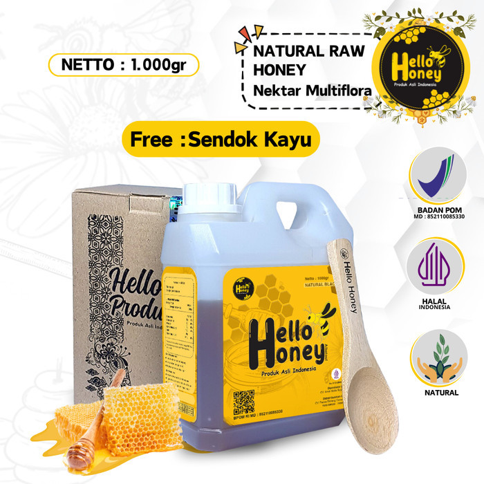 

HelloHoney Madu Hutan Asli ( Manis 1KG ) 100%