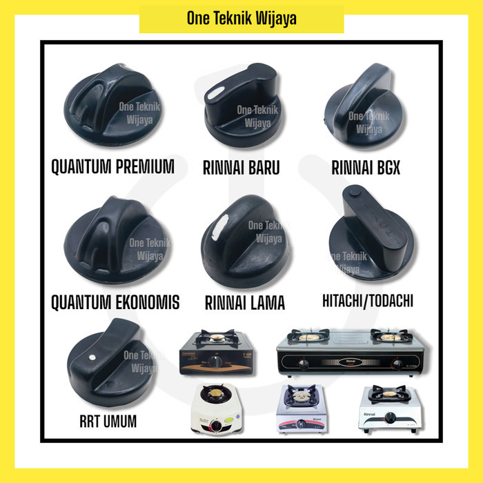 Knop Kompor Gas Model Rinnai Quantum Hitachi Kompor Tanam/Listrik Multi Semua Merk Premium Quality