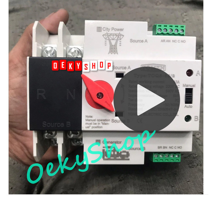 Saklar Switch Otomatis ATS Pemindah Listrik PLN Solar Genset 2P