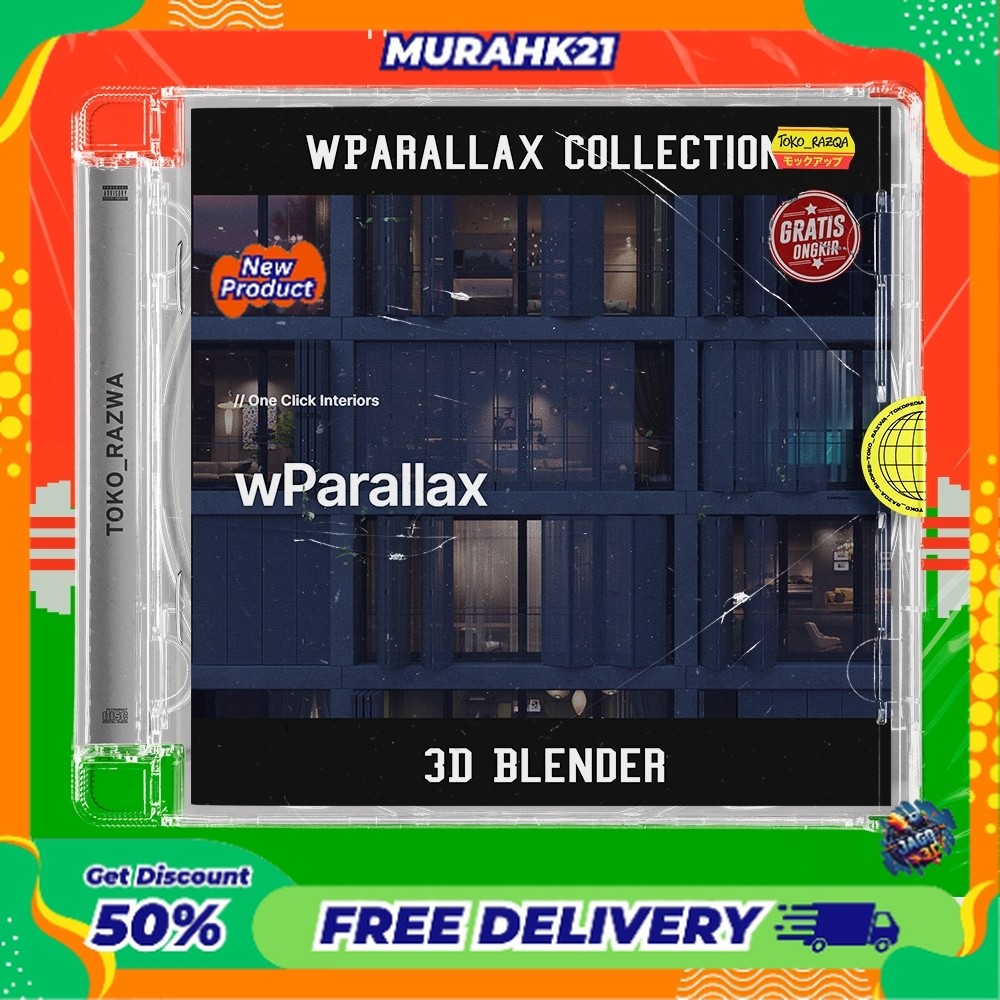 3D Blender - wParallax Collection - One Click Interiors - 060425 NEW BLENDER ADDONS