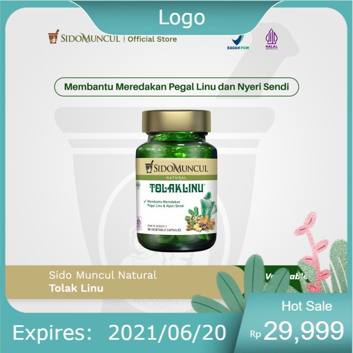 

Sido Muncul Natural Tolak Linu Capsule untuk Pegal Linu Nyeri Sendi