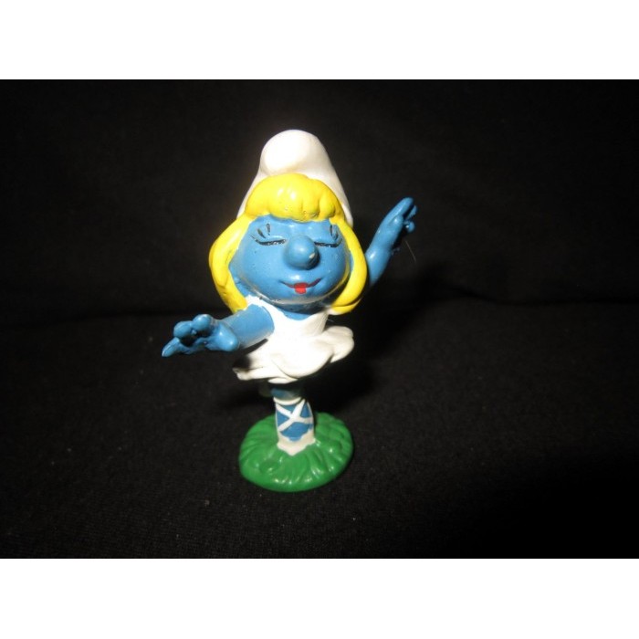 smurf shcleich vintage figure smurfin balet