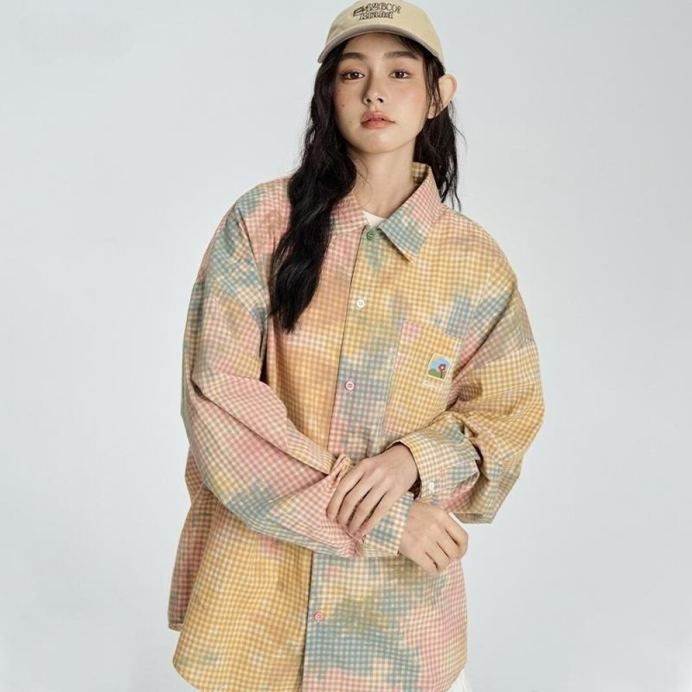 ‌Atasan Wanita | Kemeja Oversized | Lengan Panjang | Motif Kotak-Kotak | Original By Casualtopin | G