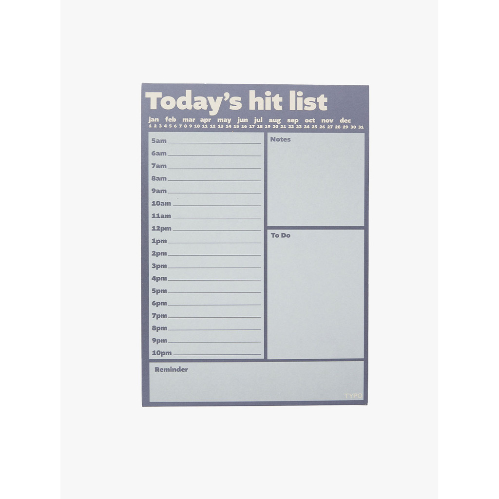 

TYPO - STATIONERY - A4 PLAN AHEAD