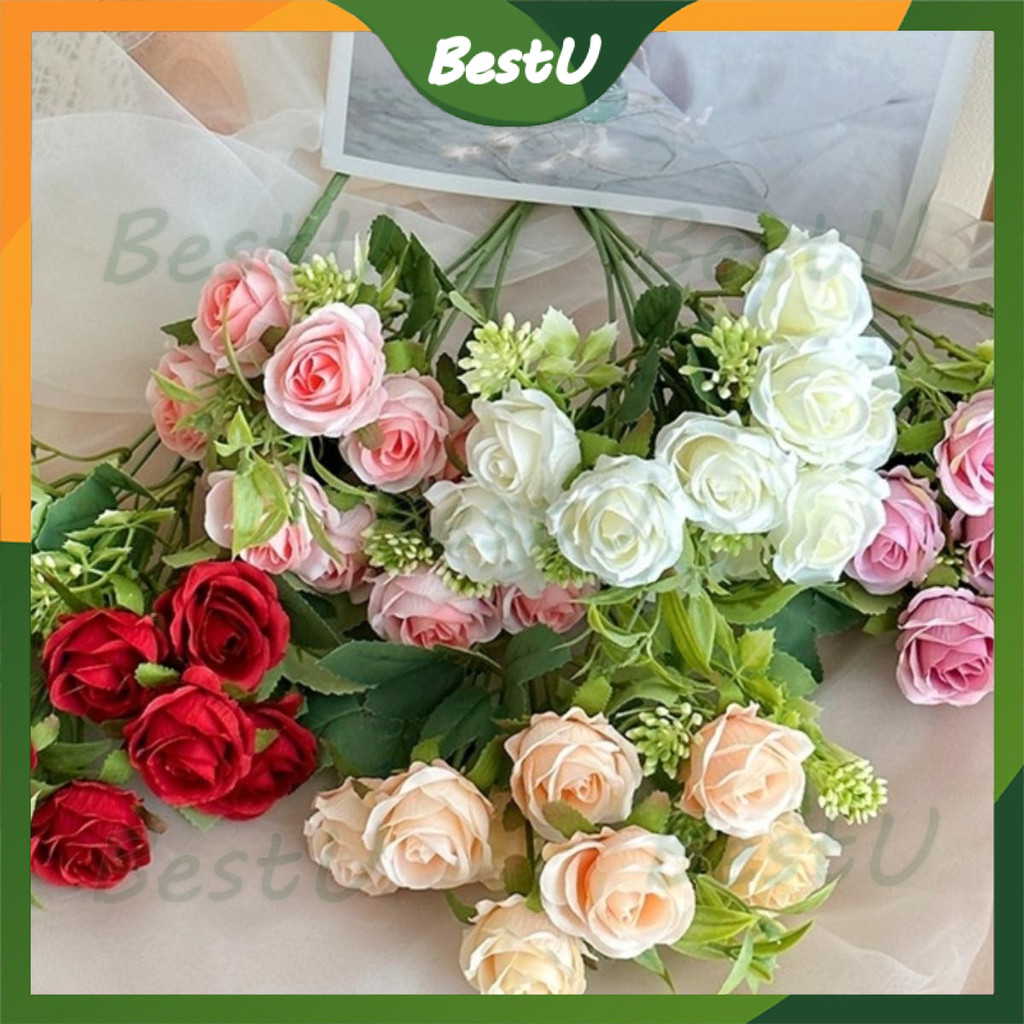 Bunga Mawar Dekorasi Premium/Bunga Dekorasi Hiasan Dekorasi Buket Wedding