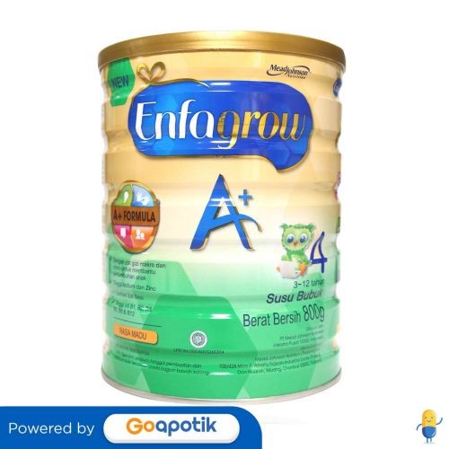 

Enfagrow A+ 4 Usia 3-12 Tahun Rasa Madu 800 Gram Kaleng