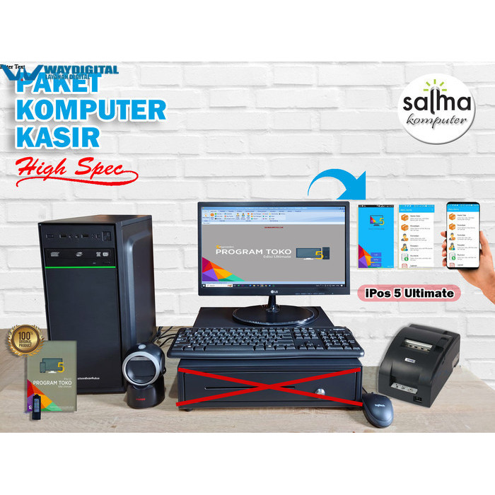 High Spek Komputer Kasir iPos 5 Ultimate Paket Komputer Server