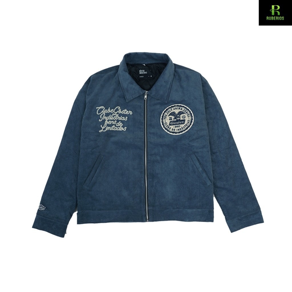 Goster Work Jacket Boxy Fit Corduroy - Vermont Denim Blue