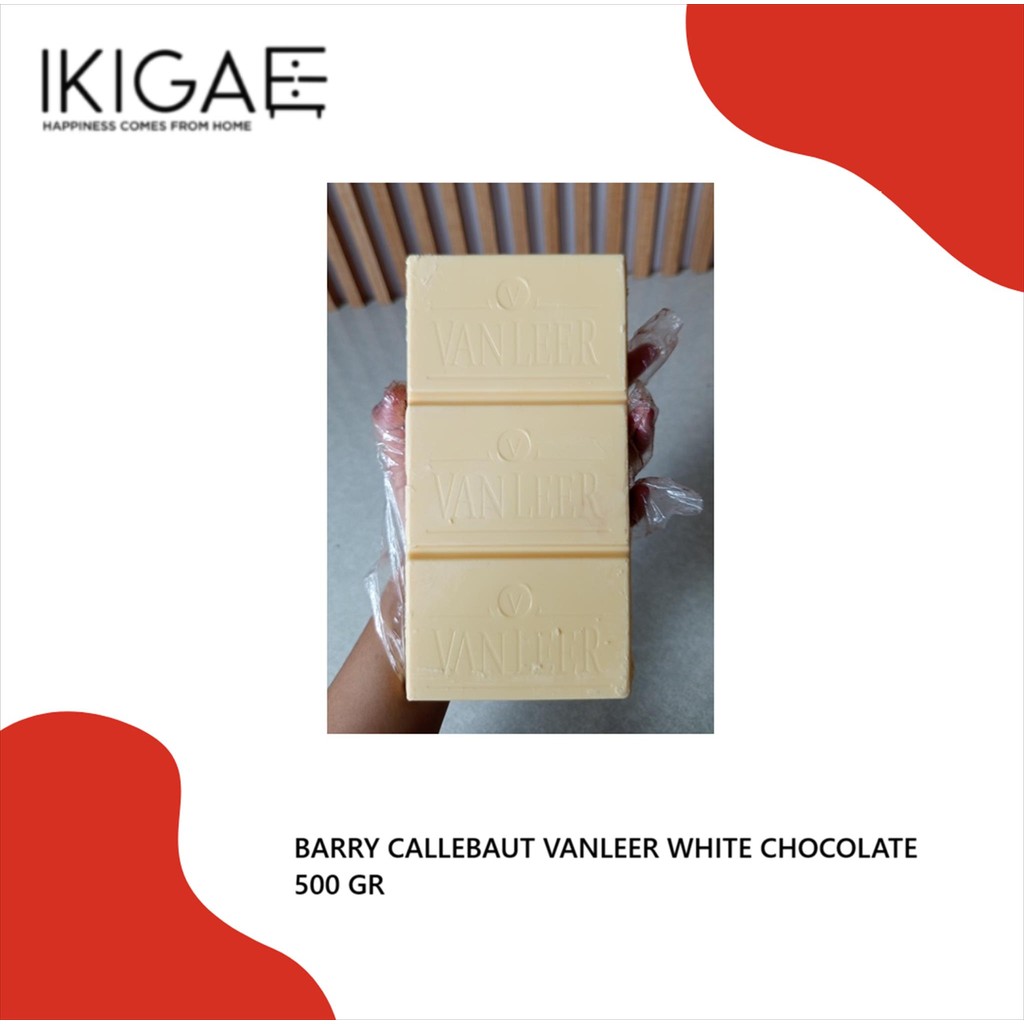

BARRY CALLEBAUT VANLEER WHITE CHOCOLATE / COKLAT PUTIH BLOK REPACK