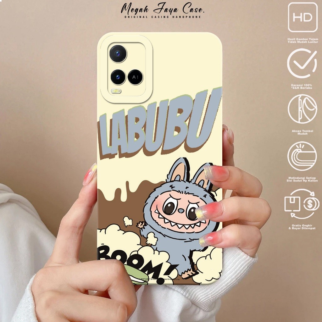 Case VIVO Y21 Y21S Y21T Y33S Y33T Y21A - Casing Hp VIVO Y21S Y21 Y21T Y21A Y33S Y33T  Motif labubu -
