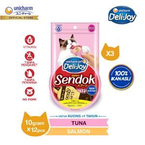 Deli-Joy Sendok Tuna Cakalang & Salmon 10g x 4pcs - 3 Packs