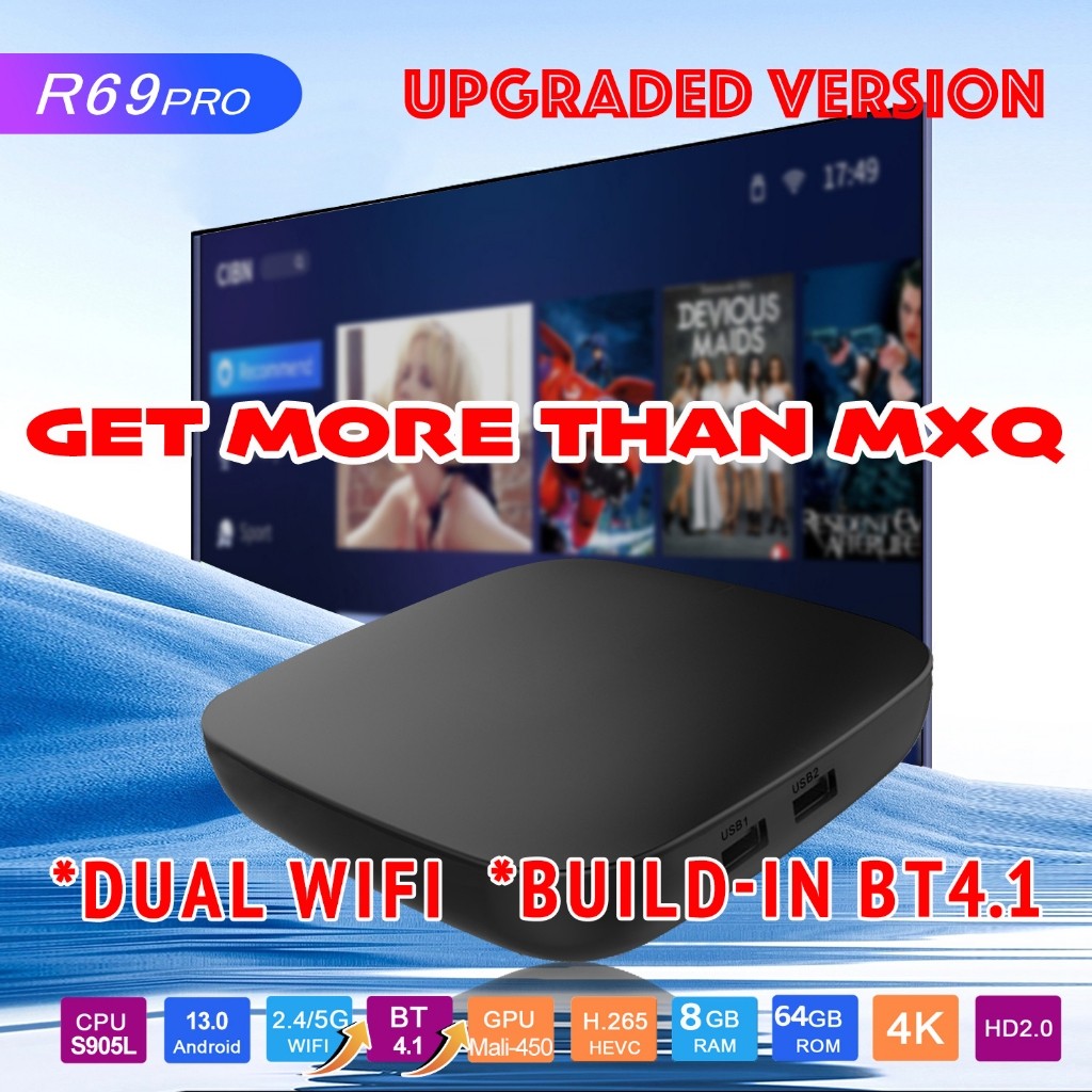 100% Original Advanced Android TV BOX MXQ Pro Indihome Digital Online TV Ram 2+16GB/4GB+32GB /8+64GB