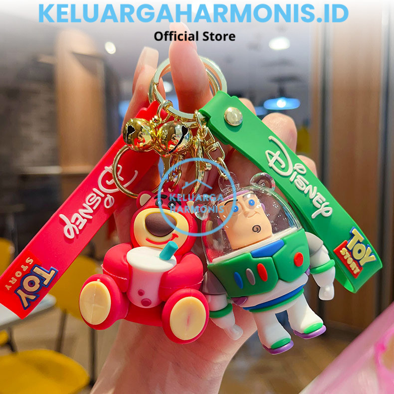 KH Gantungan Kunci Lotso Toy Story Silikon Tebal / Ganci Toy Story / Ganci Lotso Toy Story / Gantung
