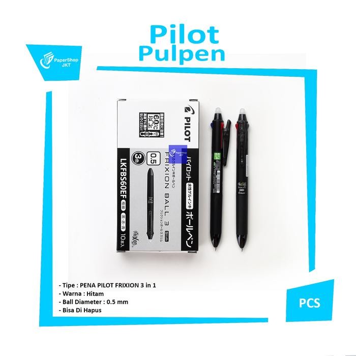 

MUMPUNG PROMO PILOT FRIXION 3 IN 1 !!! IMPOR JEPANG BISA DIHAPUS (0'5)/PCS - PCSTERLARIS