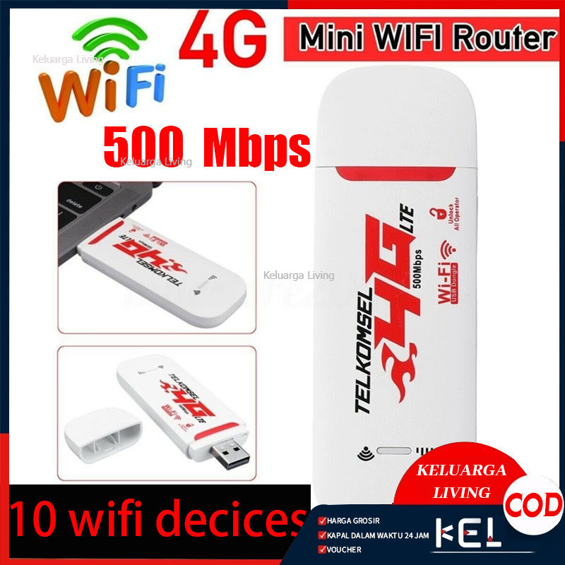 Modem Wifi 4g All Operator Modem WIFI USB 500Mbps 4g LTE Wi-Fi portabel All Operator LTE Modem USB M