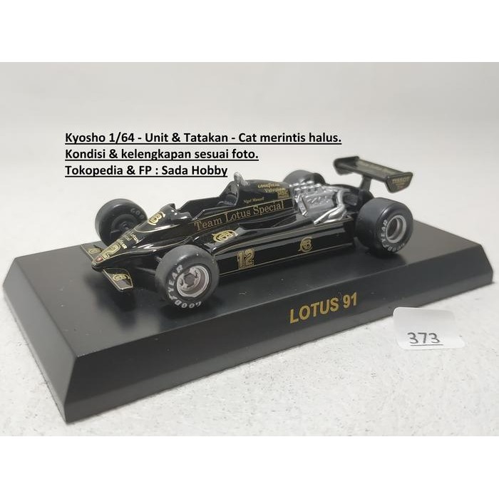 Kyosho Diecast Skala 1/64 F1 1982 LOTUS 91 No 12 Nigel Mansell