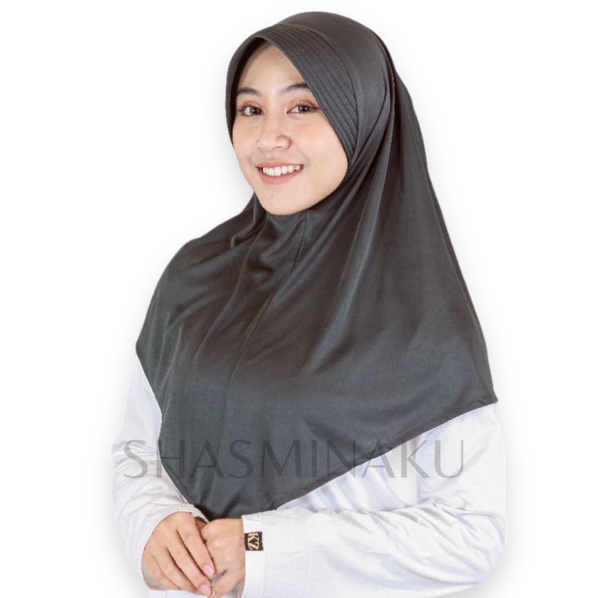 Bergo Hamidah Size L Daily Instan Jersey Premium By Shasminaku | Bergo Jersey Hamidah | Jilbab Menut