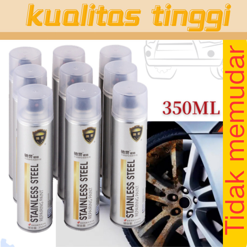 350 ML Chrome Spray Paint / Cat chrome /Anti Karat Warna Stainless  / Cat Semprot Chrome / Cat sempr