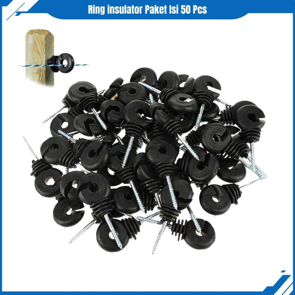 GANDISOP Ring Insulator Paket 50 Pcs Termurah dan Berat 1kg Ring Kawat Pagar Listrik Kejut
