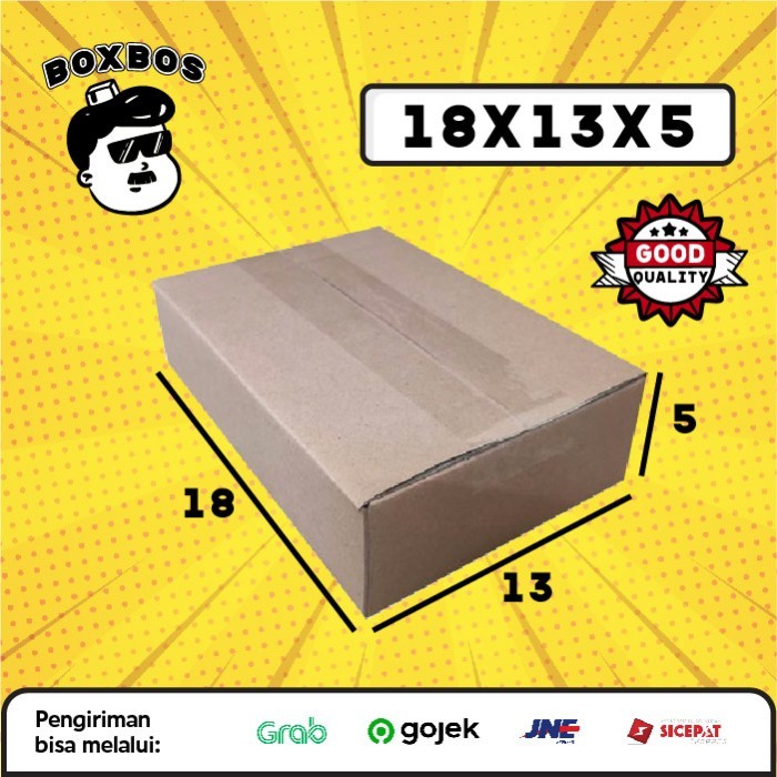 

18x13x5 CM KARDUS Corrugated Packaging Box packing SHEET