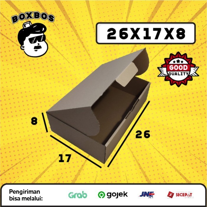 

26x17x8 CM Pizza packing Corrugated Packaging Box KARDUS Diecut